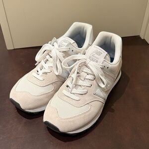 New Balance Off-White Lace-Up Sneakers